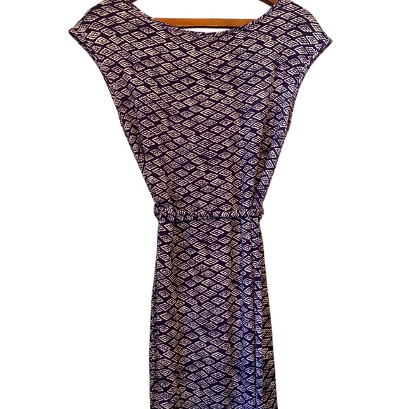 Ezra Hailey Geo Print Tie Short Sleeve Dress - Picture 3 of 13